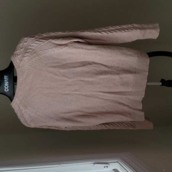 Blush pink GAP cable knit sweater in size XL, 100% cotton - Picture 2 of 8
